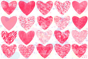 Hearts Brush Stamps Procreate