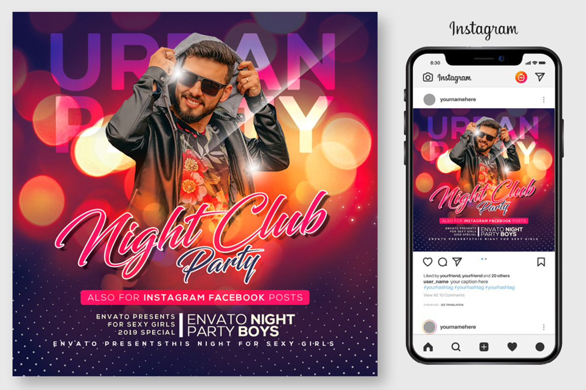 100 Night Club Party Flyers Bundle, a Flyer Template by graphicforest (Photo 3 of 72)
