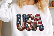 Independence Day USA Patchwork PNG, an Illustration by designcity5 (Thumbnail 4 of 4)