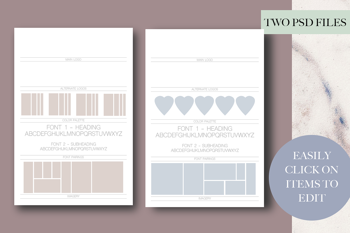 Brand & Mood Board Bundle, a Social Media Template by TheLegacyBrandingCo (Photo 5 of 6)