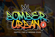 Bomber Urban - Graffiti Font, a Handwritten Font by Nirmana Visual (Thumbnail 1 of 9)