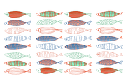 Fish day, fish pattern, a Pattern Graphic by ОльгаМороз (Thumbnail 5 of 5)