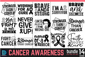 Cancer Awareness SVG Bundle