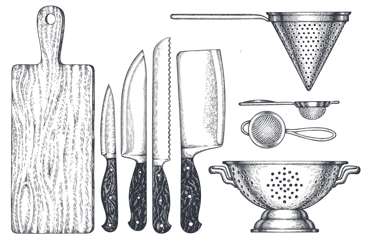 Cutlery Utensils Vector Illustration, a Food Illustration by Lubov Illustrations Shop (Photo 4 of 7)