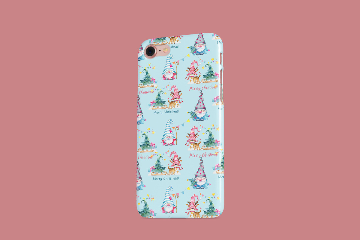 Christmas Gnomes seamless patterns, a Pattern Graphic by SimpleWishesArt (Photo 4 of 4)