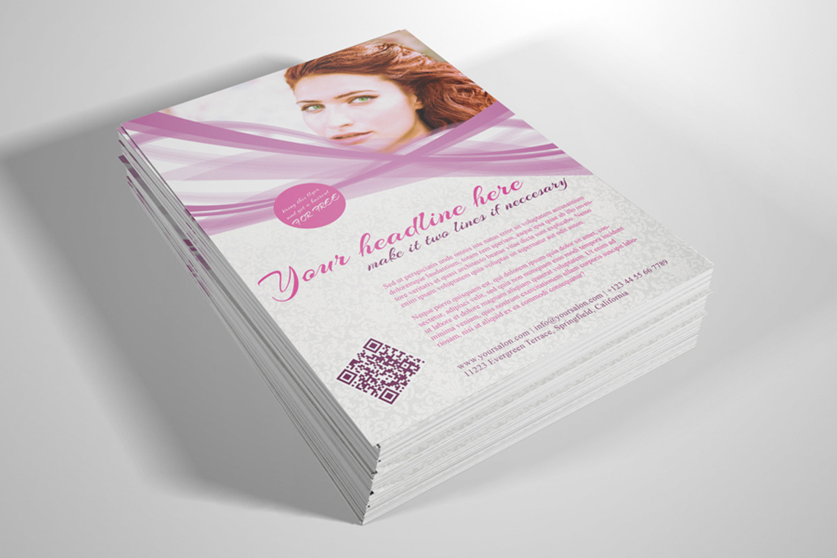 Beauty Studio Flyer Template, a Flyer Template by don_2mba (Photo 1 of 5)
