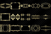 Art Deco/Nouveau Gold Foil Elements, an Illustration by FrankiesDaughtersDesign (Thumbnail 2 of 4)