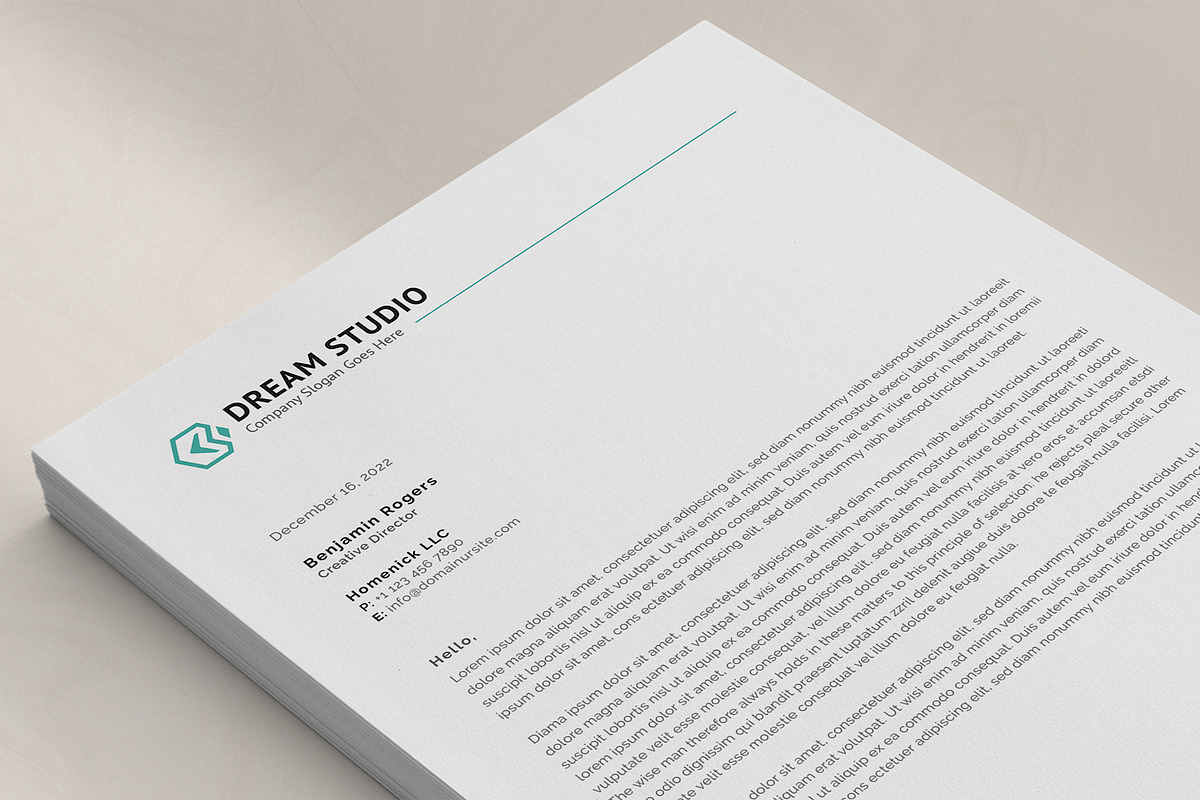 Letterhead, a Stationery Template by DesignDevisers (Photo 6 of 10)