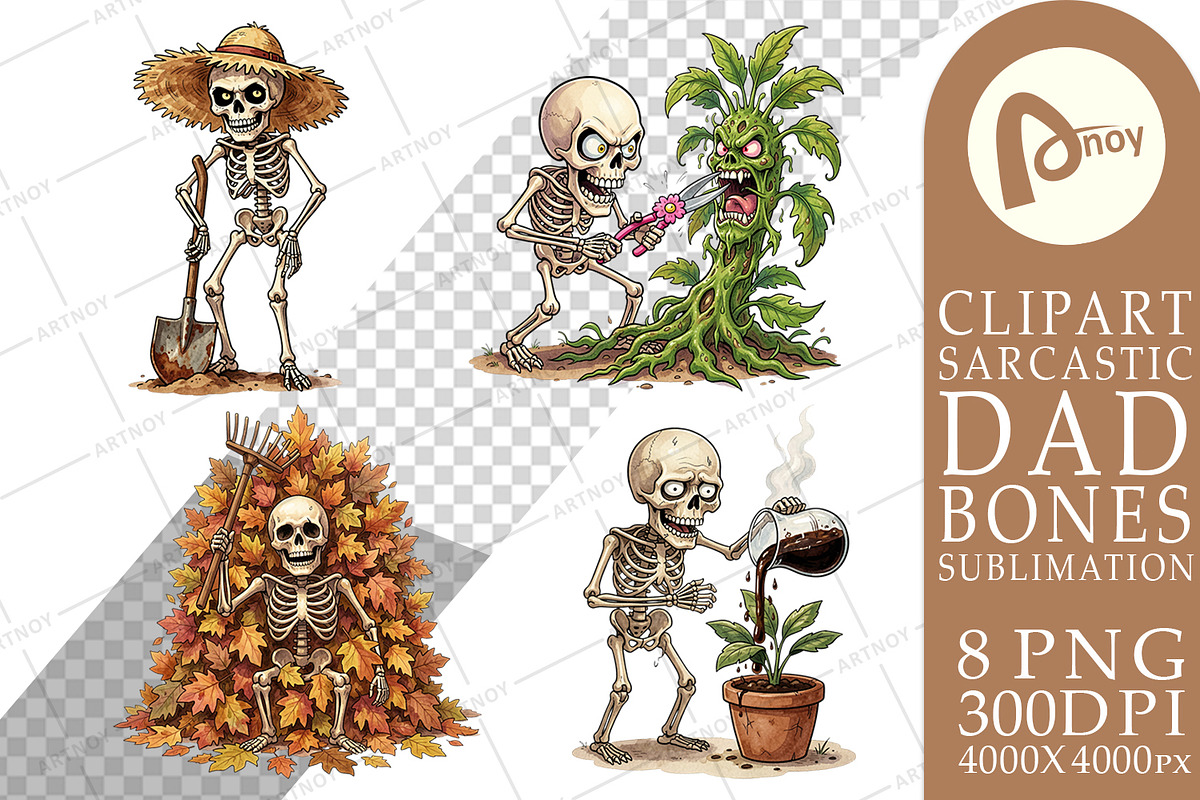 Sarcastic Dad Bones Sublimation, a Seasonal Illustration by Artnoy (Photo 15 of 18)
