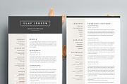 Modern Resume Template CLAY A4, a Resume Template by Graace Studio (Thumbnail 2 of 4)