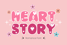 Heart Story - Cartoon Font Types