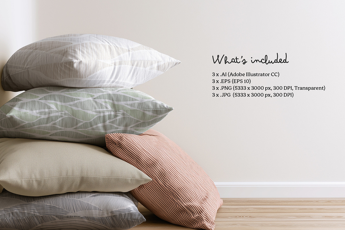 Organic lines seamless pattern set, a Pattern Graphic by Momosama Studio (Photo 5 of 5)