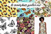 Butterflies and flowers, an Animal Illustration by Steshnikova (Thumbnail 4 of 5)