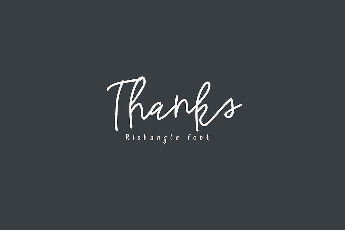 Rishangle Handwritten Script preview 8