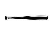 Baseball Bat Silhouette Vector Bundl, an Illustration by Creativeshirt (Thumbnail 49 of 51)