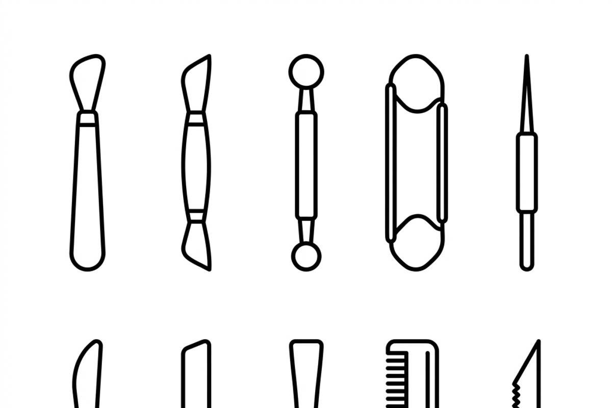 Bundles Pottery Studio Outline Icons, an Outline Icon by adenpinkstore (Photo 7 of 9)