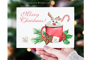 Watercolor Christmas Sweets Clipart, a Food Illustration by ArtfulStudio (Thumbnail 10 of 10)