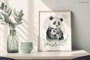 Mommy & Me. Watercolor Animals, an Animal Illustration by OctopusArtis (Thumbnail 13 of 14)
