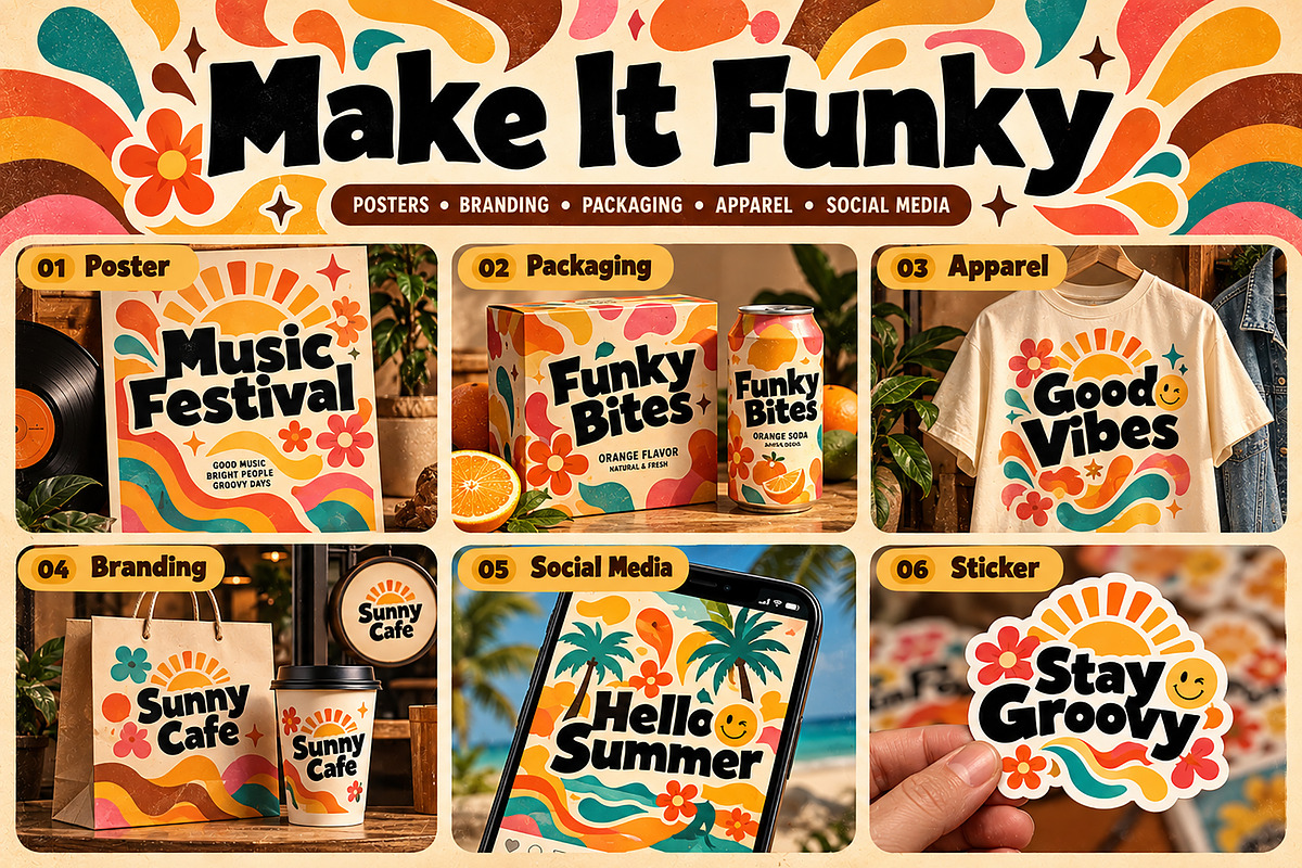 Funky Groovy, a Script Font by Wow Magic (Photo 2 of 5)