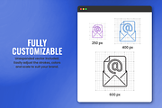 60 Web Icons Dualine, a Solid Icon by Flat Icons (Thumbnail 3 of 7)