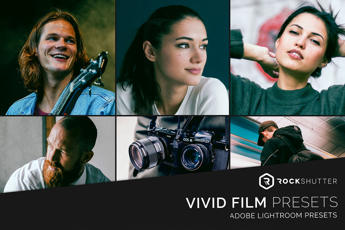 VIVID FILM Mobile & Desktop Presets, an Action Add-On by RockShutter (Photo 1 of 10)
