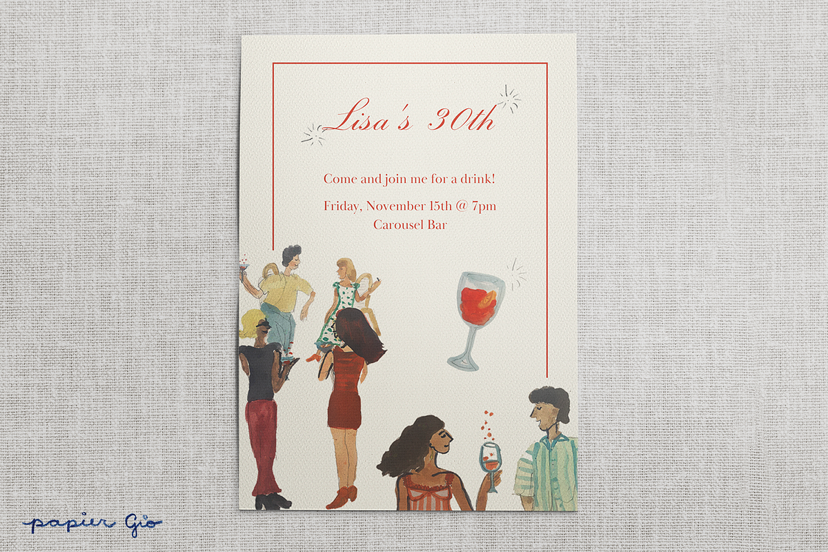 Artsy Birthday Invitation Canva, an Invitation Template by Papier Gio (Photo 1 of 3)