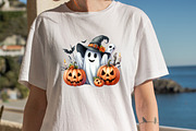 Cute Funny Ghost Pumpkin Halloween, an Illustration by SVGArt (Thumbnail 8 of 8)