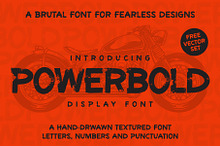 POWERBOLD display font