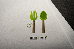 Green Food Logo