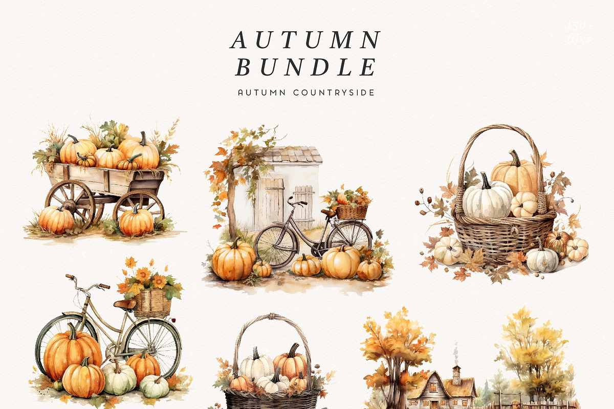 Autumn Bundle, a Decorative Illustration by PeDe Designs (Photo 6 of 9)