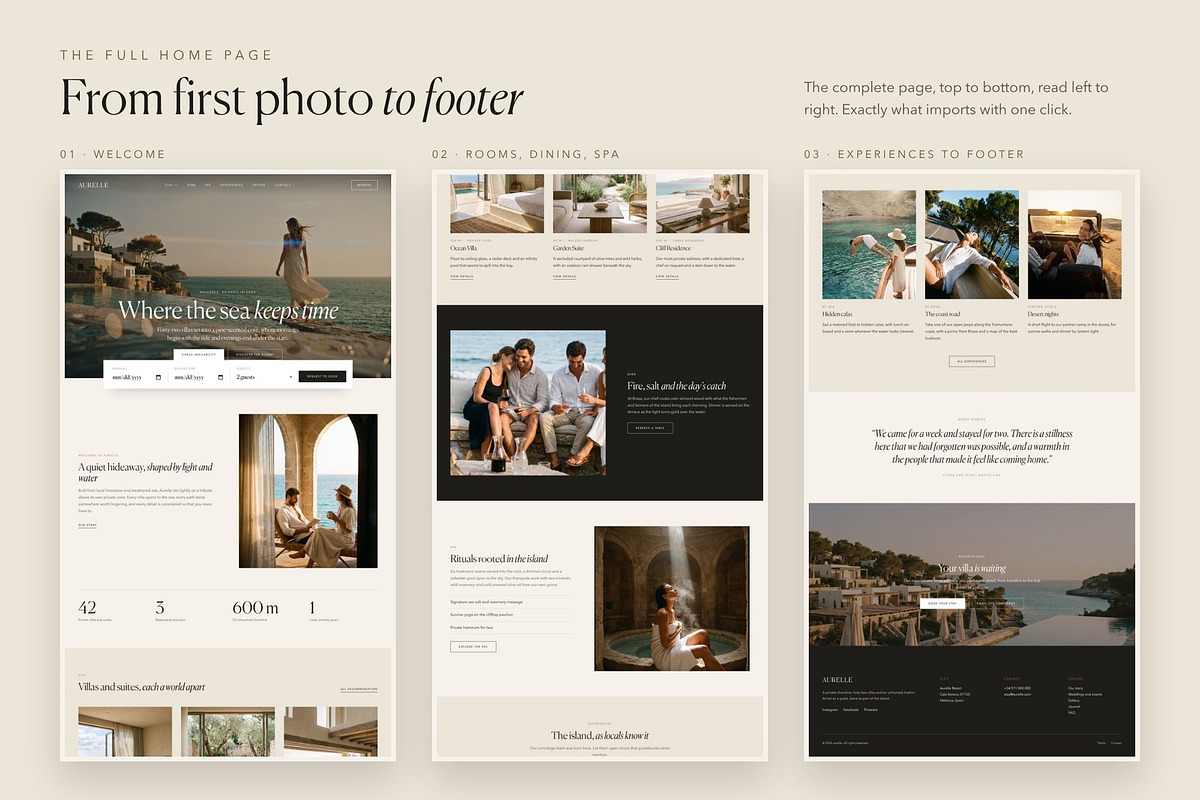 Aurelle Luxury Hotel & Resort Theme, a WordPress Template by Tomasz Ganclerz (Photo 16 of 18)