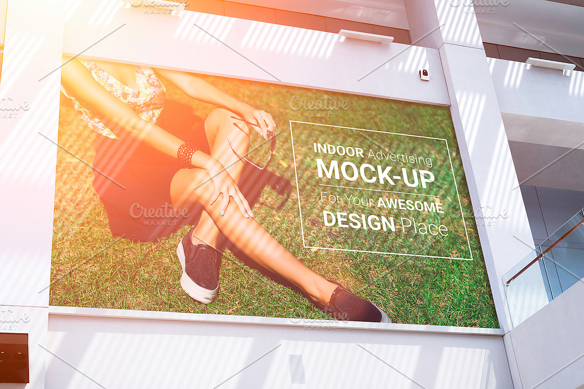 Indoor Advertising Mock-Up, a Print Template by Dikarte.Store (Photo 12 of 12)