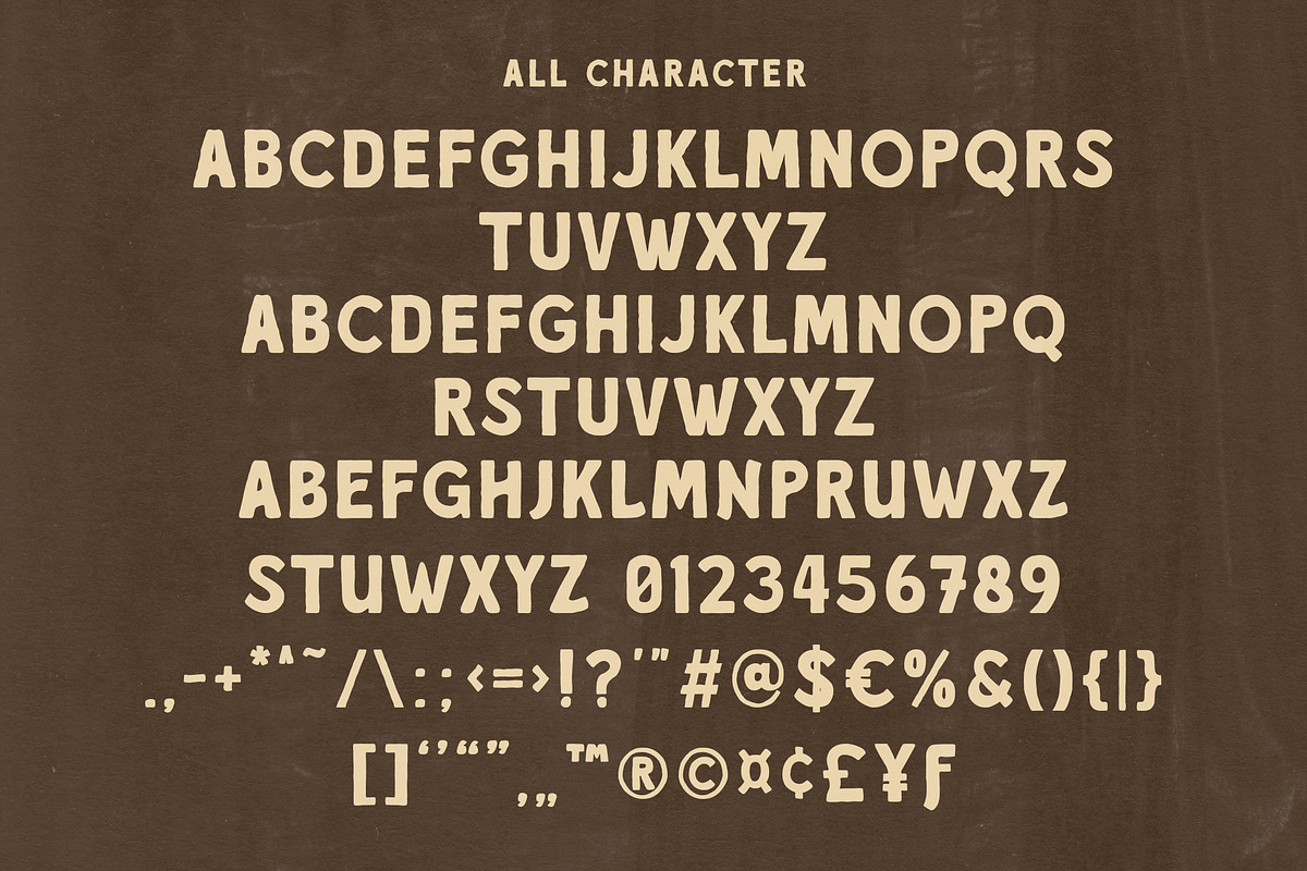 Remingle – Rough Vintage Typeface, a Sans Serif Font by Arendxstudio (Photo 8 of 8)