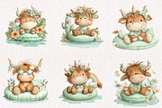Whimsical Pool Day Highland Cow, an Animal Illustration by CreationArt (Thumbnail 4 of 7)