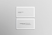 Simple Minimal Business Card, a Business Card Template by Saman Osama (Thumbnail 1 of 6)