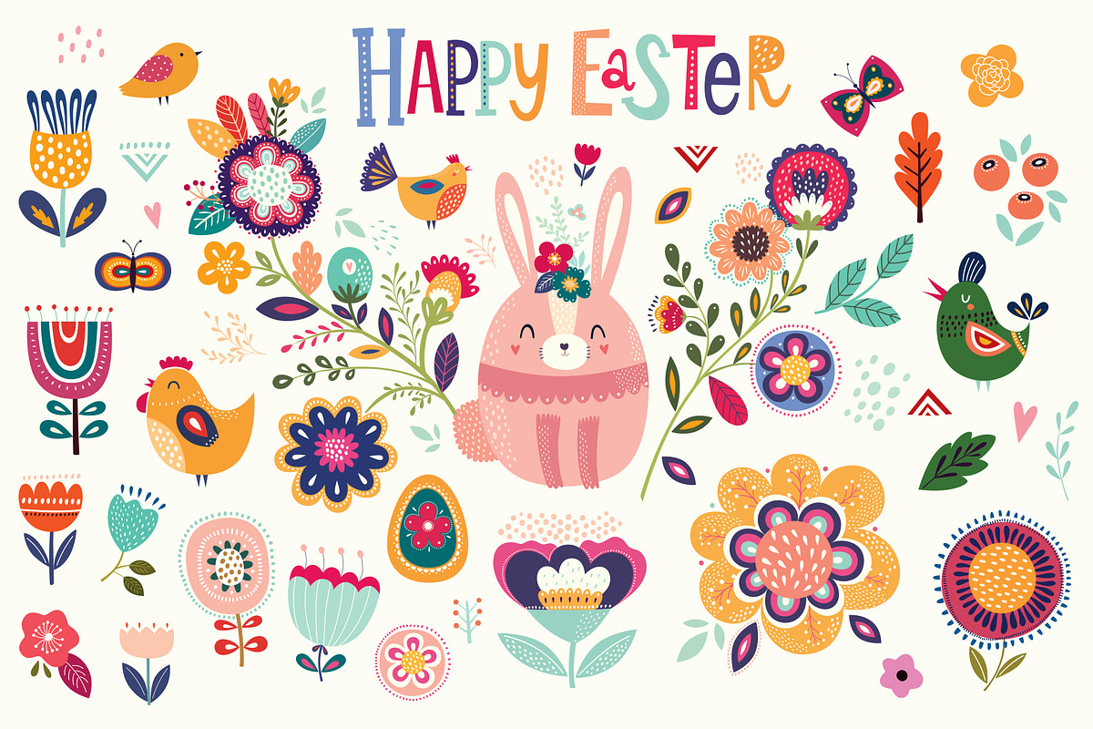 Spring Easter collection, a Decorative Illustration by MoleskoStudio (Photo 1 of 6)