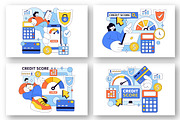 10 Credit Score Vector Illustration, a Finance Illustration by denayunebgt (Thumbnail 3 of 4)