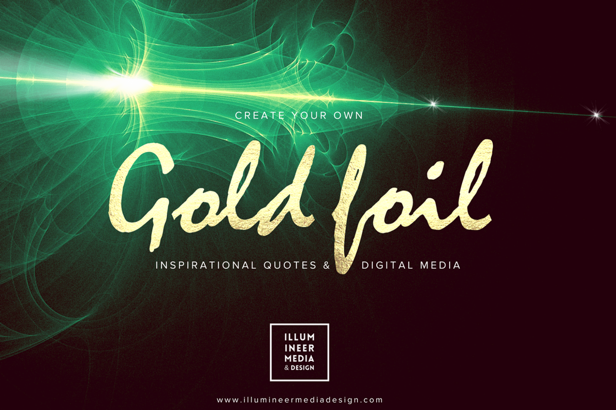 SALE! 144 GOLD FOIL WORD OVERLAYS, an Object Graphic by Illumineer Media & Design (Photo 2 of 8)