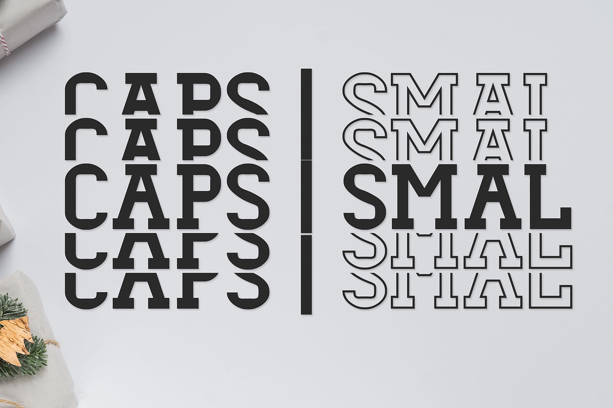 Dezire Stacked - Mirrored Font preview 2
