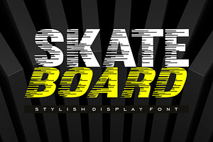 Skateboard - Stylish Display Font