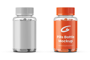 Pills Bottle Mockup, a Product Mockup by GraphicsPixel