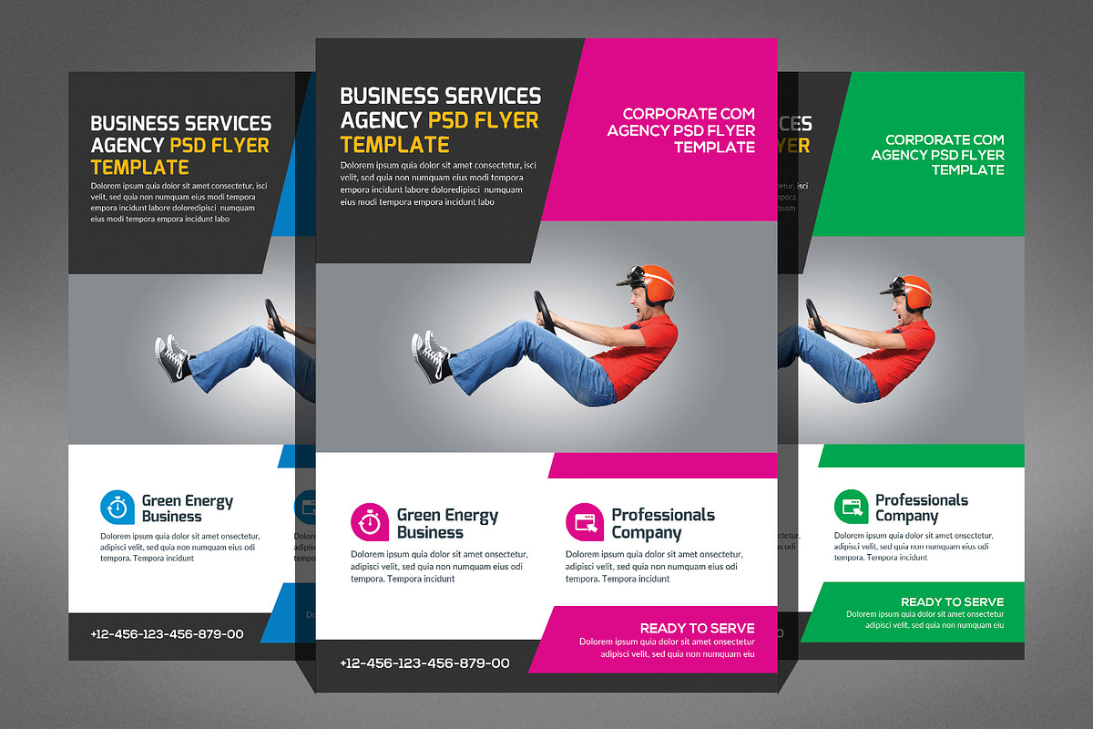 Smart Business Flyer Bundle Template, a Flyer Template by Graphic Templates (Photo 6 of 6)
