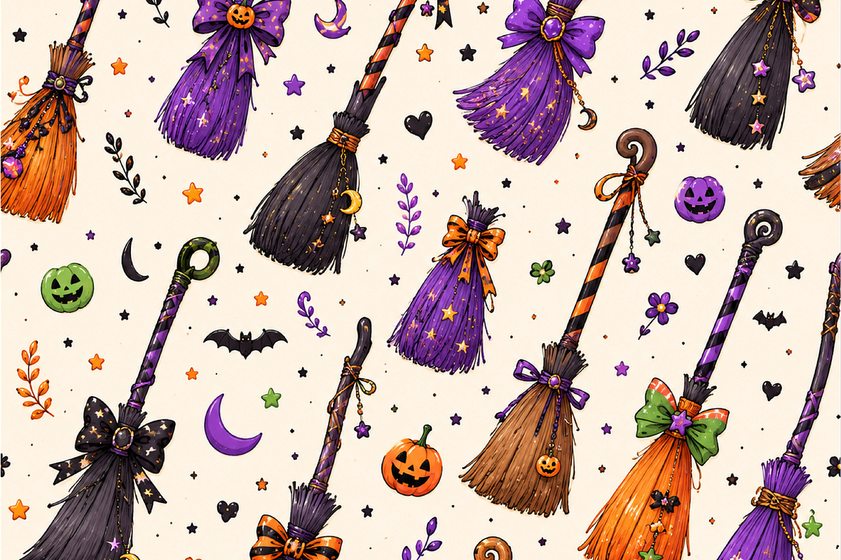 Halloween Spooky Seamless Pattern, a Pattern Graphic by Printable Design Store (Photo 2 of 3)