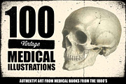 100 Vintage Medical Illustrations, a Healthcare Illustration by Dene Studios (Thumbnail 1 of 7)