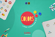 Colors Logo Creation Kit -50%, a Branding & Logo Template by VP Fonts (Thumbnail 1 of 10)