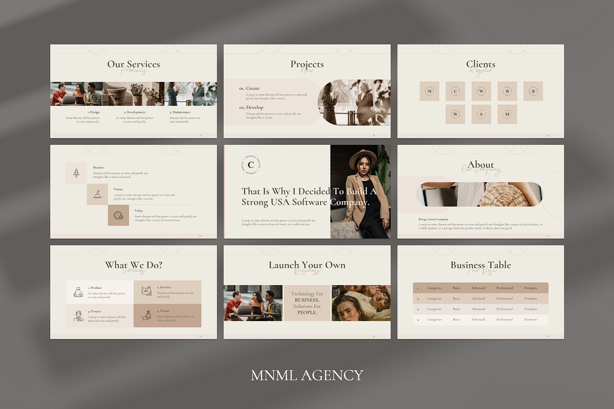 Multipurpose Presentation Template, a Presentation Template by MNML Agency (Photo 12 of 29)