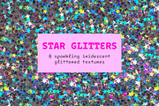 Sparkling Iridescent Star Glitters, a Texture Graphic by Pulpixel Design (Thumbnail 1 of 7)