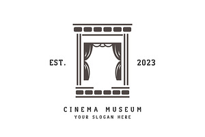 Cinema Museum Logo Illustration, a Branding & Logo Template by Morvana Crew