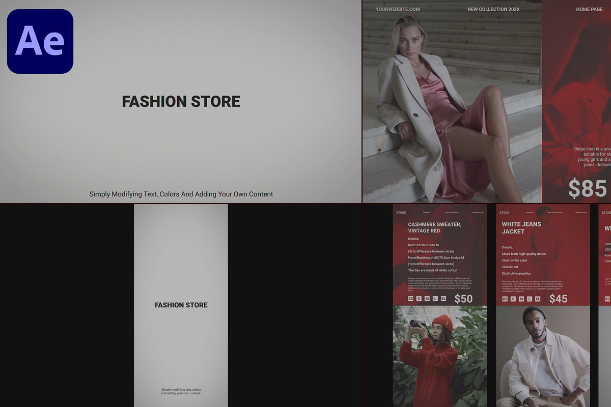 Fashion Store for After Effects, a Templates & Theme by FlashFXbox (Photo 1 of 2)