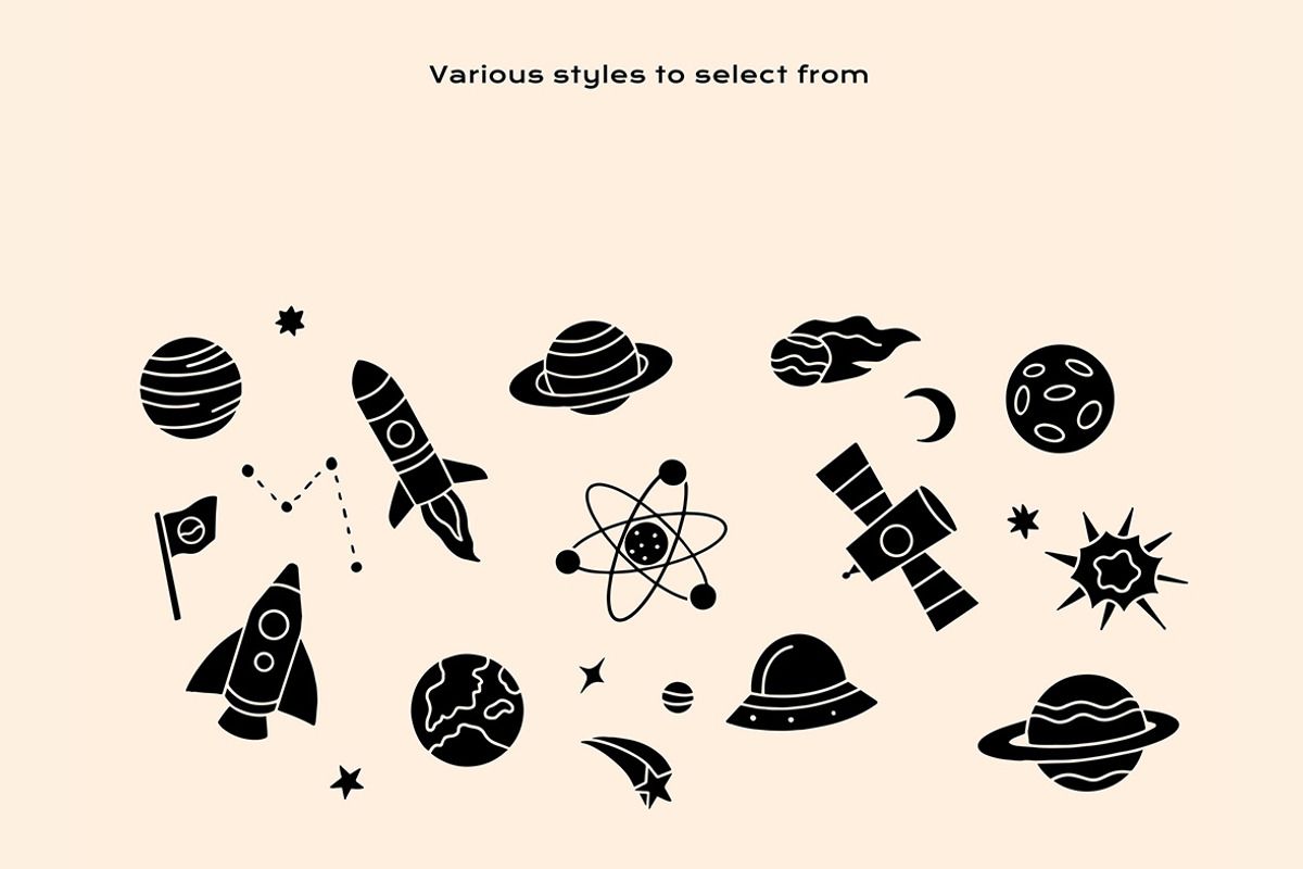 Outer Space Linocut, an Object Illustration by ClayStudio (Photo 3 of 8)